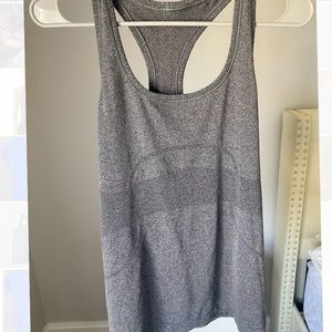Lululemon Swiftly Tech Racerback Heathered Black